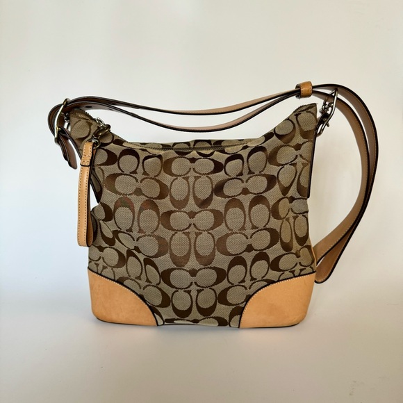 Coach Signature Hobo Shoulder Bag - Picture 4 of 5